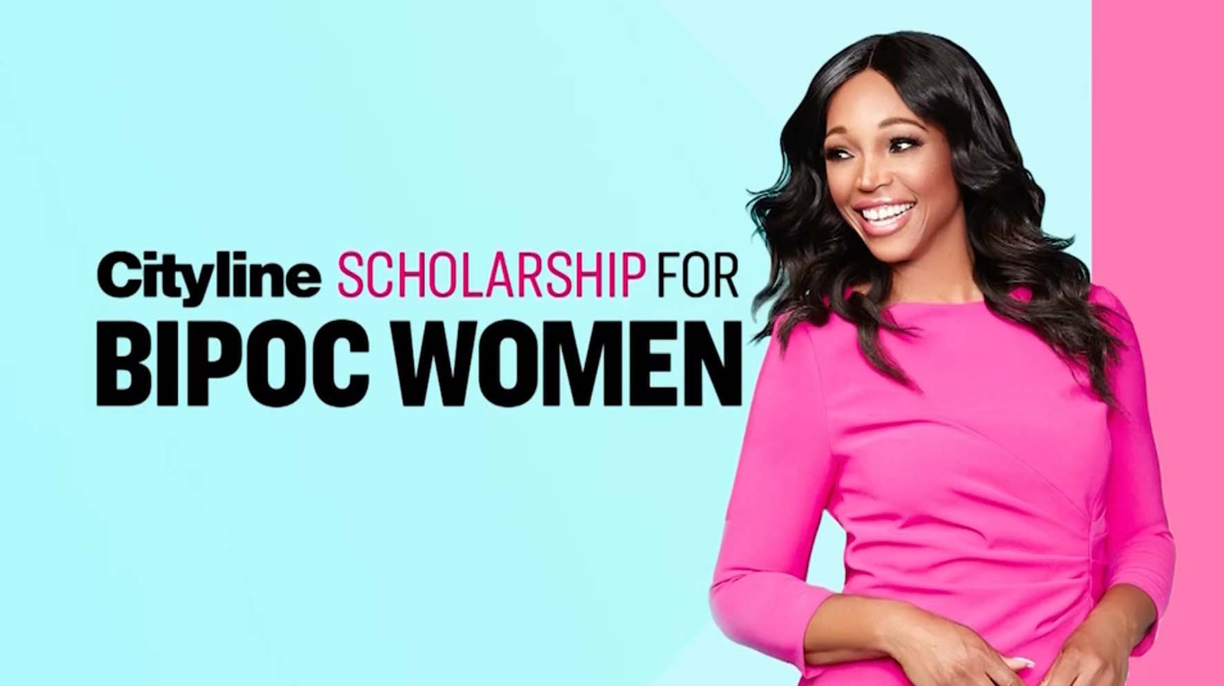 Tracy Moore; text reads: Cityline Scholarship for BIPOC Women