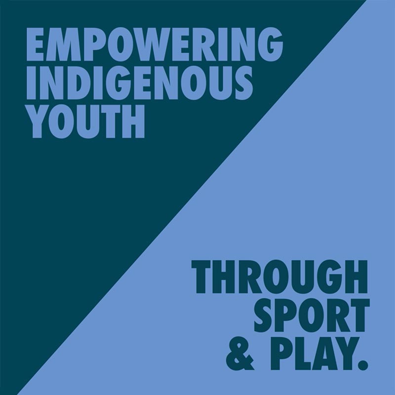 Spirit North; text reads: empowering Indigenous youth through sport & play.